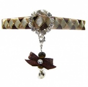 Glamorous Cat Collar - Mocha Bow